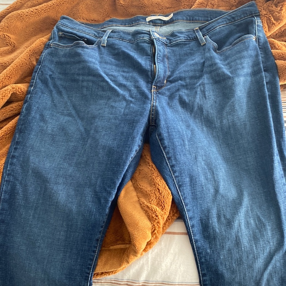 Size 22W Levi 311 Shaping Skinny Jeans, medium blue wash